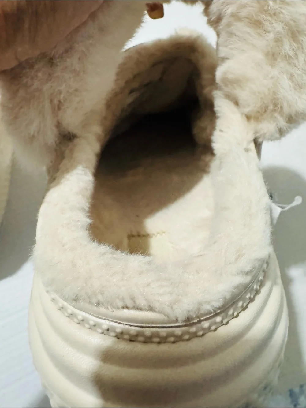CROCS stomp lined quilted clog size men’s 13 in Cream color BNWT - Picture 6 of 12